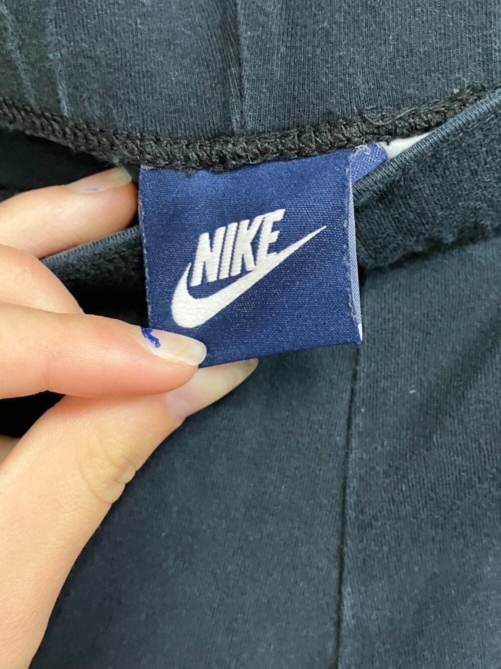 Nike Athletic Legging Pants Women's Size Large Black Pink Elastic Waist Skinny - Picture 2 of 6